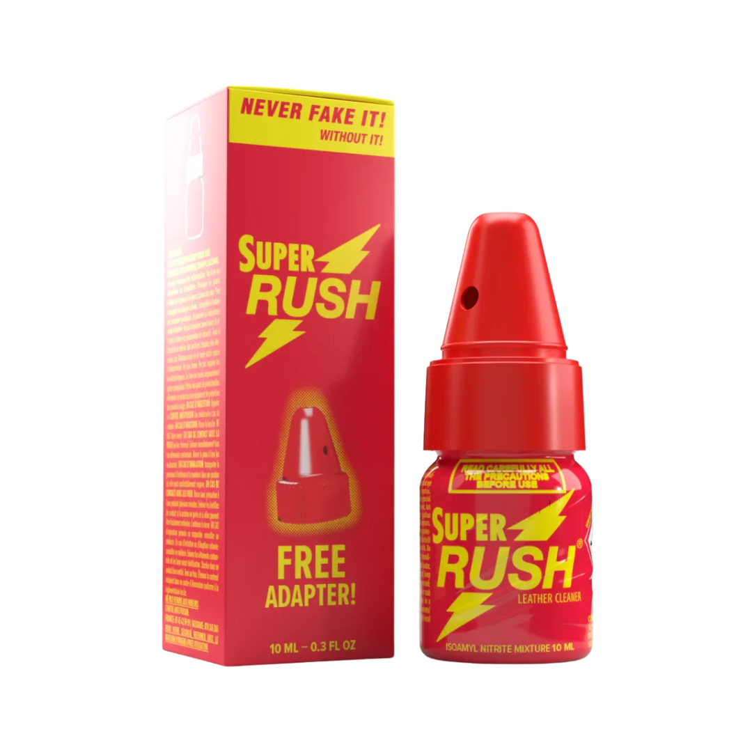 POPPERS SUPER RUSH 10ML COM ADAPTADOR - Poppers Brasil