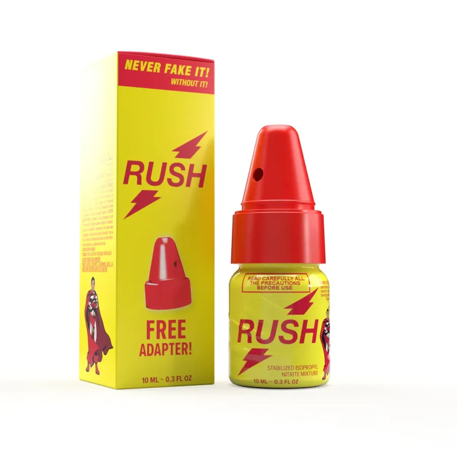 Poppers Rush 10ml com Adaptador